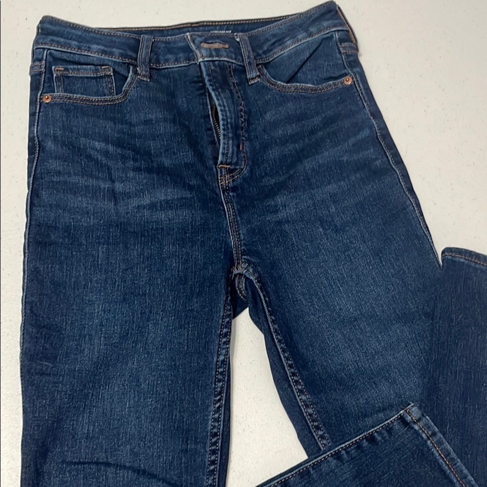 Old Navy Blue Skinny Jeans with Subtle Fading